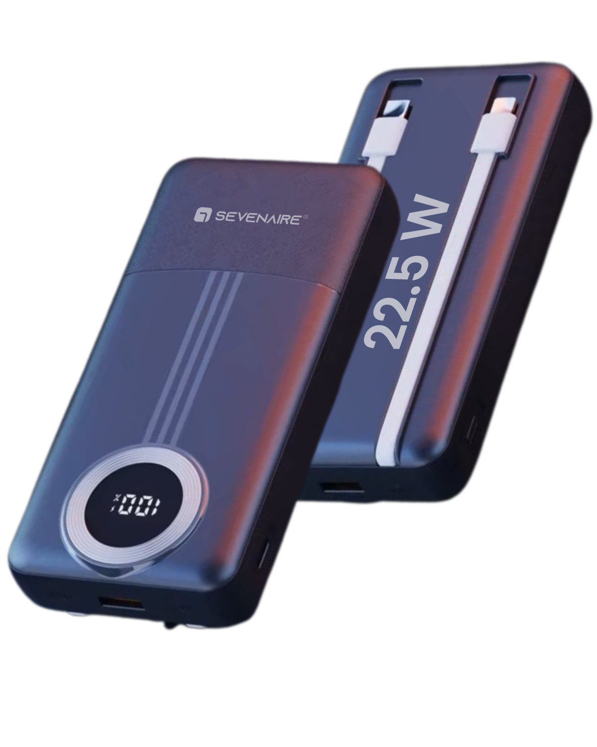 Powerbank | Built-in Type C & Lightning Cables | 20000mAh